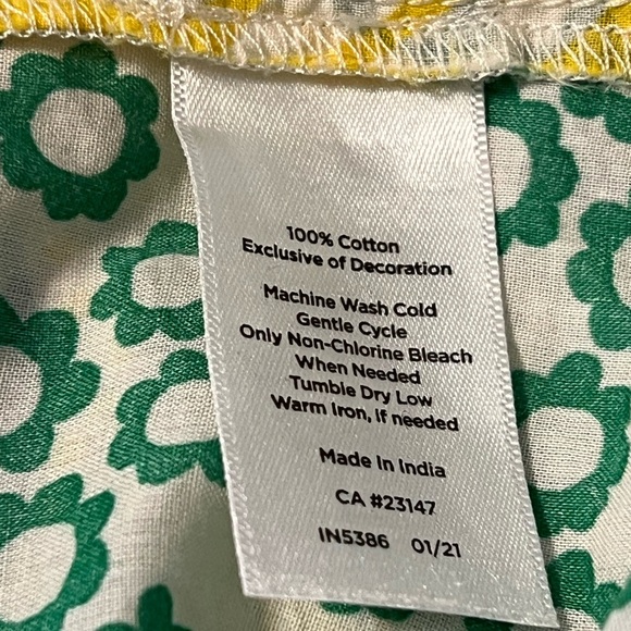 Talbots Women size small multicolor paisley Top button up long sleeve - Picture 9 of 9